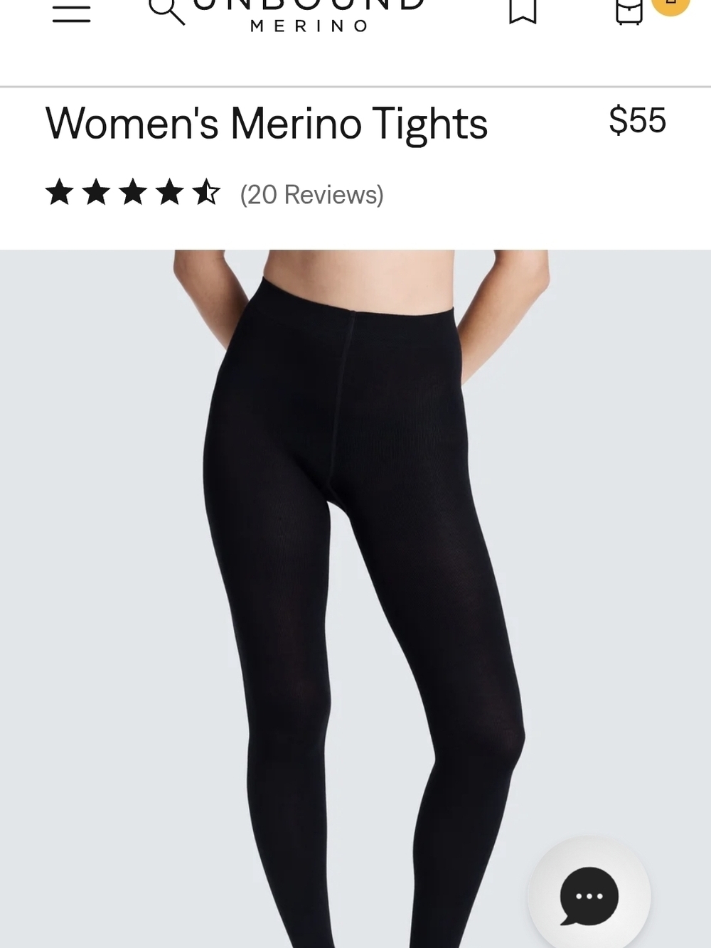 Unbound Merino Women's Merino Tights- Black